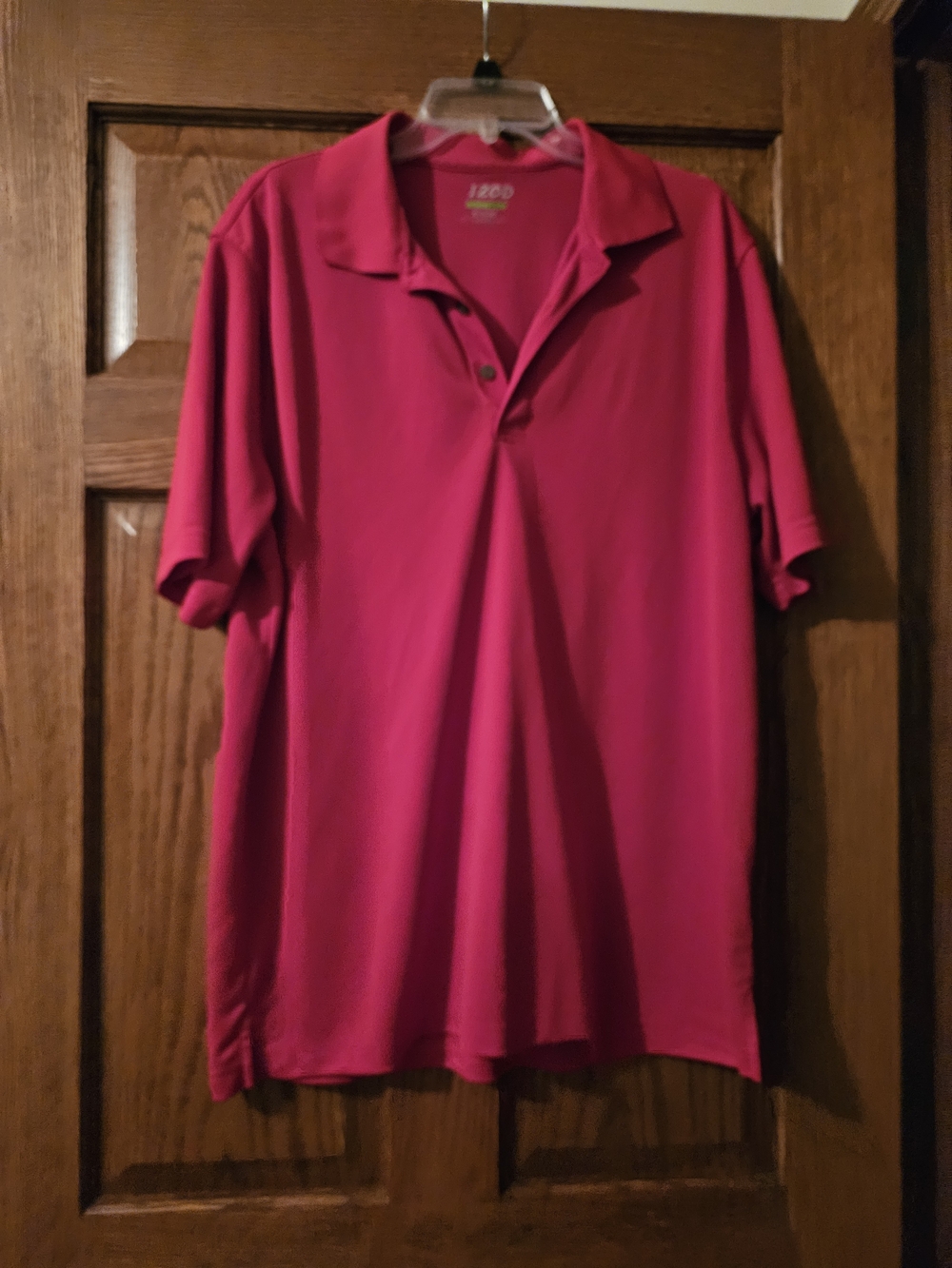 Izod Men's Short-Sleeve Polo in Bright Pink